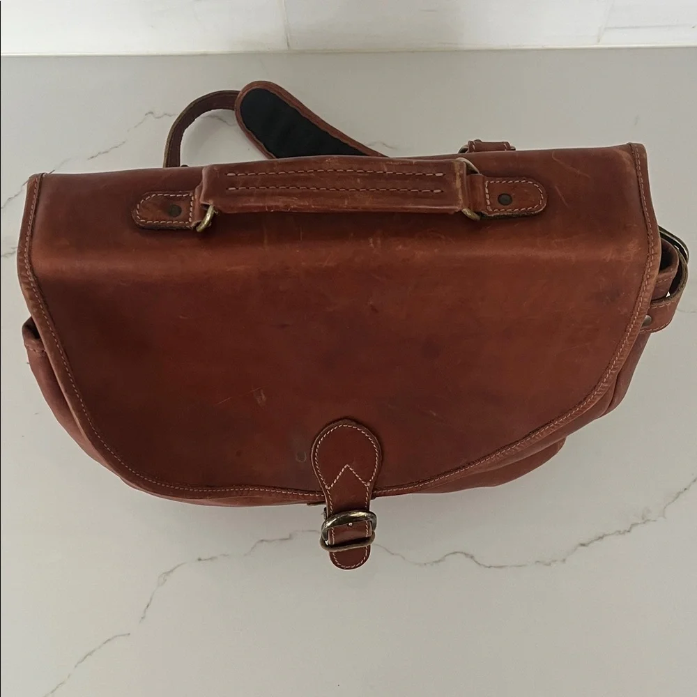 Korchmar Vintage Leather Messenger Bag Briefcase